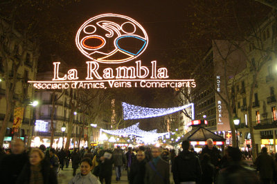 La Rambla, 1.5 KM of pedestrain mall, Barcelona