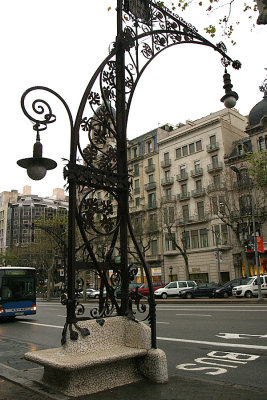 Street lamp inspired by Antonio Gaudi