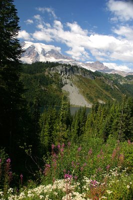Lake and Mt. Rainier