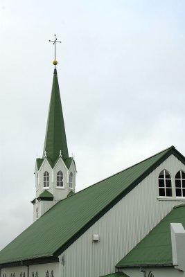 Steeple of the Frkirkjan church