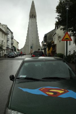 Superman arrived in Reykjavik