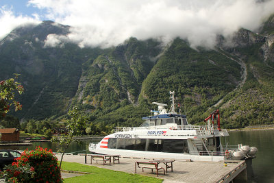 Ferry ship at Eidfjord dock