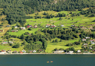 Kayaking in the fjord