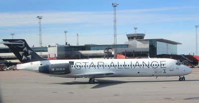 Blue1 B-717 in Star Alliance livery