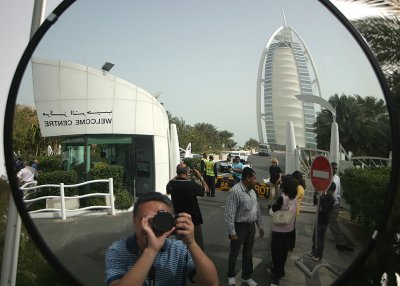 Self portrait in front of Burj al-Arab