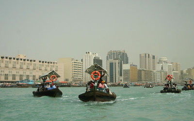 Ferry traffic on Dubai Creek