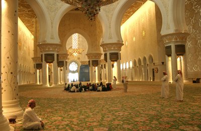 Another view of the inside of the Grand Mosque