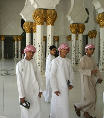 Youth visiting the Grand Mosque
