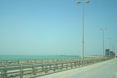 The causeway over the Arabian Sea