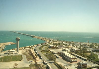 From the observation tower looking toward Bahrain