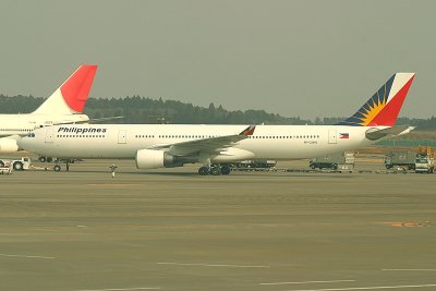 Philippines A-330 being pushed back, NRT, March 2008