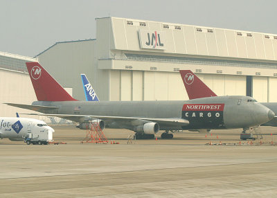NW Cargo 747 resting in NRT, March 2008