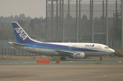 All Nippon 737-500 in NRT, March 2008