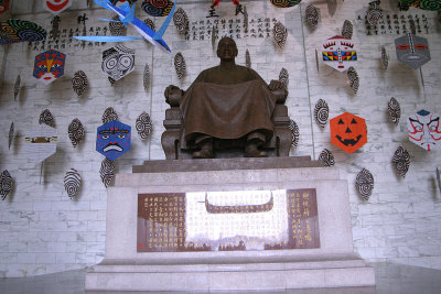 Statue of former president Chiang Kai-shek