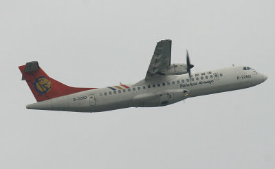 TransAsia Airways ATR-72 taking off from TSA