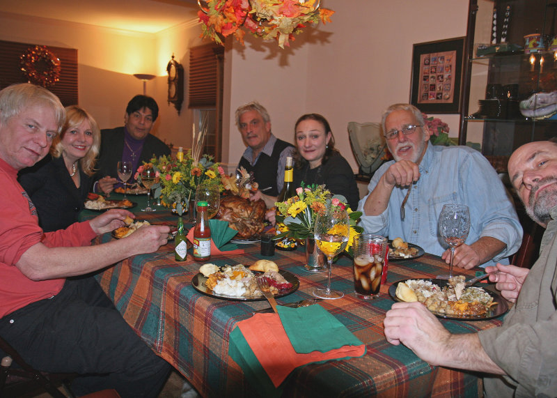 Our guests for Thanksgiving, 2008 (minus Ruth and Dave)