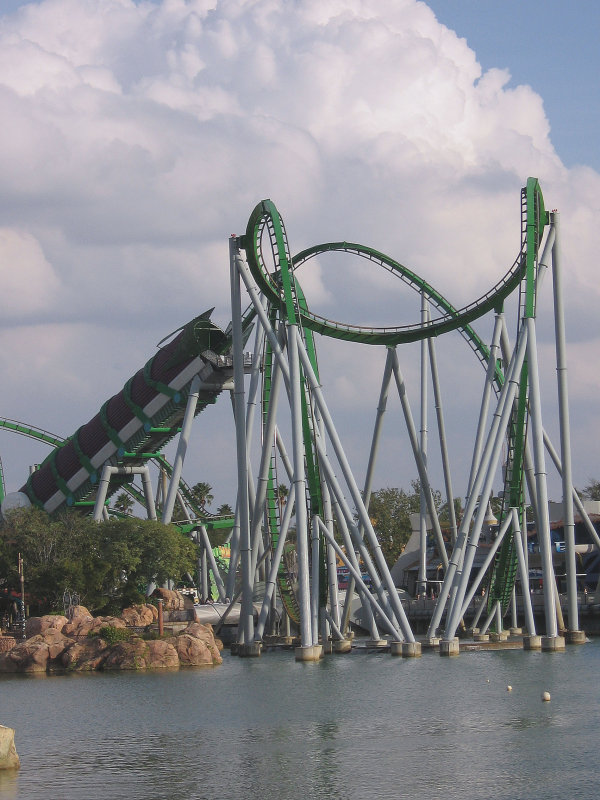 The Incredible Hulk coaster was only so-so in my book, even though it's a top attraction.