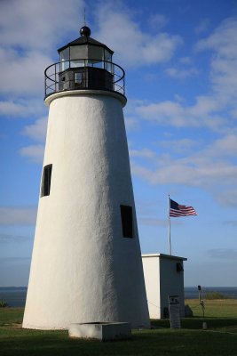 Turkey Point lighthouse, 9 AM Saturday, from the Chesapeake Chapter booth