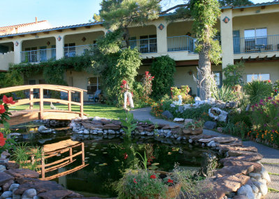 The Inn at Paradise wasn't exactly paradise, & wasn't equipped for the handicapped, but they DID have a beautiful garden.