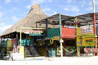 Restaurant on the beach at Punta Sur