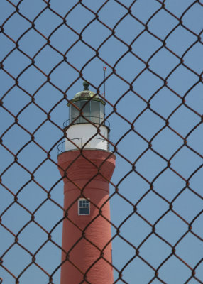 Mayport lighthouse is on the grounds of the Mayport Naval Station.