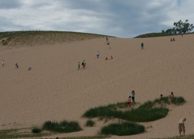 There's a place in Sleeping Bear Dunes where, for a fee, you can do a safe and less strenuous dune climb.