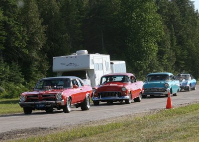 We got back down to St. Ignace just in time to check into the motel and watch the beginning of the Car Parade.