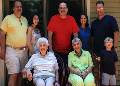 Martha, her son David (celebrating 50th birthday), his daughter Nicole, and cousin Bill (&Cheryl &Will) Stephens visit in 2007.