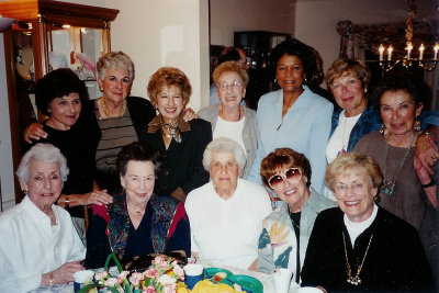 Mitzi, B.C., Evelyn, and the rest of Janet's buddies from Indian Spring Country Club come, too.