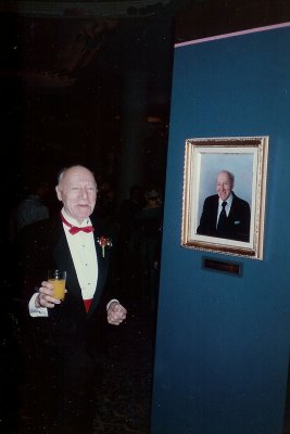 Harry stands by his One & Only 9 Awards portrait at the banquet presented & televised by WUSA Channel 9, CBS.
