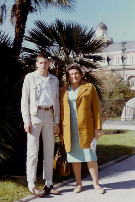 Howard and Janet go to New Orleans in 1966. (My long-legged husband was 15.)