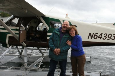 We rode on a floatplane in Alaska