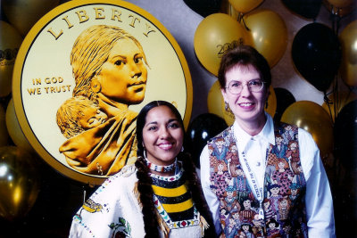 Ruth met the model for the Sacagawea dollar coin.