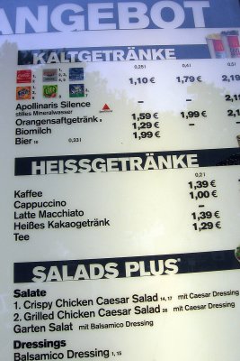 I am lovin it already in Germany -  beer on the menu at McDonalds!