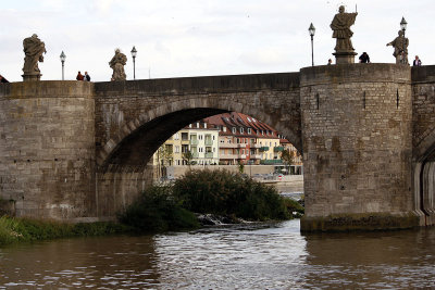 Wurzburg's Alte Main Brucke - oldest bridge over the Main
