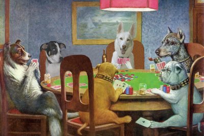 One night we came home to find Allie (and Joey) playing poker. I guess Howard taught her that, because I sure didn't!
