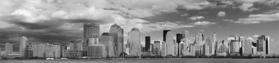 NYC Panorama In B&W