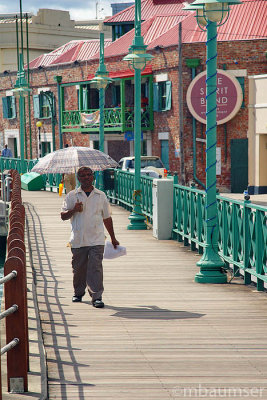 Man Strolling in Bridgetown