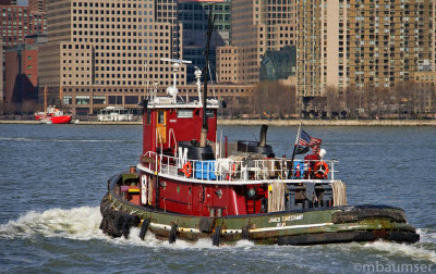 Tug Boat James Turecamo On New York's Hudson River