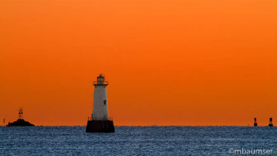 Great Beds Lighthouse (Raritan Bay) at Sunrise