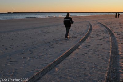 Sunset on the South end of Wrightsville Beach