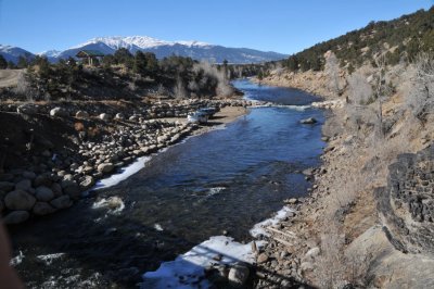 Looking West at the Arkansas River, Buena Vista, Colorado