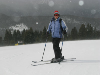 Snow flurries on Keystone Mountain