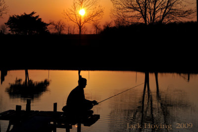 Fishing at Sunset