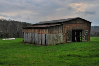 Typical Old Kentucky Tobacco Barn