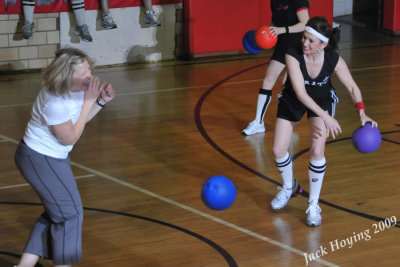 Dodgeball in the old gym 04-17-2009