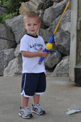 Camden's first fishing pole