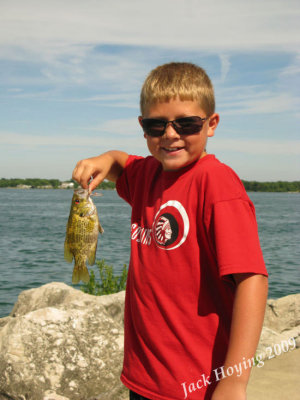 Day 2 - Nolan with his Smallmouth Bass