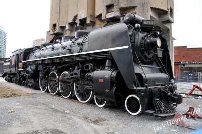 Locomotive in the new railroad park