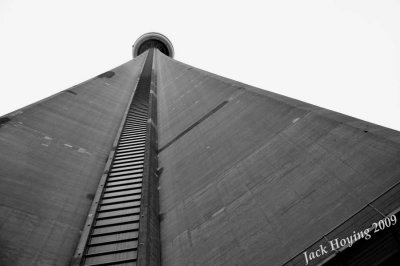 CN (Canada National) tower - black & white